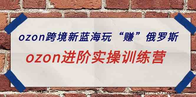（9800期）ozon跨境新蓝海玩“赚”俄罗斯，ozon进阶实操训练营云创资源网-云创-资源网云创资源