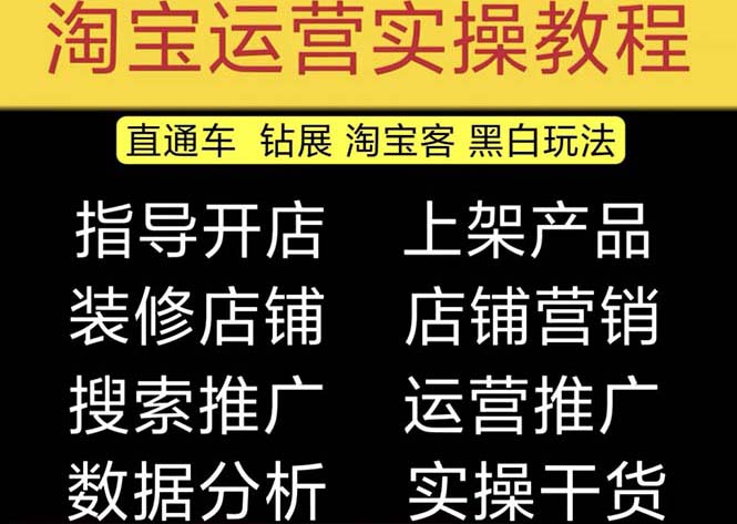 2023淘宝开店教程0基础到高级全套视频网店电商运营培训教学课程（2月更新）云创资源网-云创-资源网云创资源