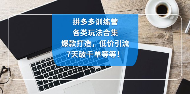 拼多多训练营：各玩法合集，爆款打造，低价引流，7天破千单等等！云创资源网-云创-资源网云创资源