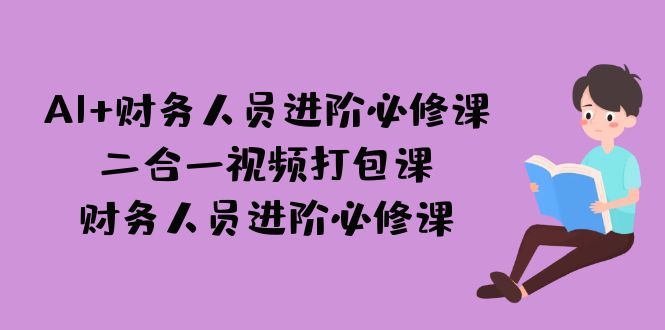 AI + 财务人员进阶必修课二合一视频打包课，财务人员进阶必修课云创资源网-云创-资源网云创资源