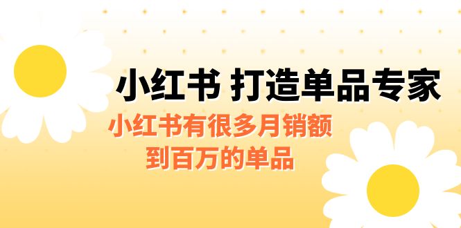 某公众号付费文章《小红书 打造单品专家》小红书有很多月销额到百万的单品云创资源网-云创-资源网云创资源