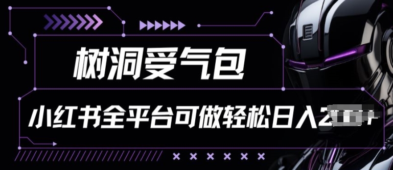 小红书等全平台树洞受气包项目，轻松日入一两张云创资源网-云创-资源网云创资源
