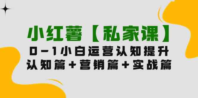 （9910期）小红薯【私家课】0-1玩赚小红书内容营销，认知篇+营销篇+实战篇（11节课）云创资源网-云创-资源网云创资源