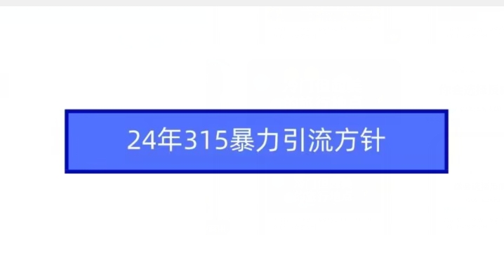 24年315暴力引流方针云创资源网-云创-资源网云创资源