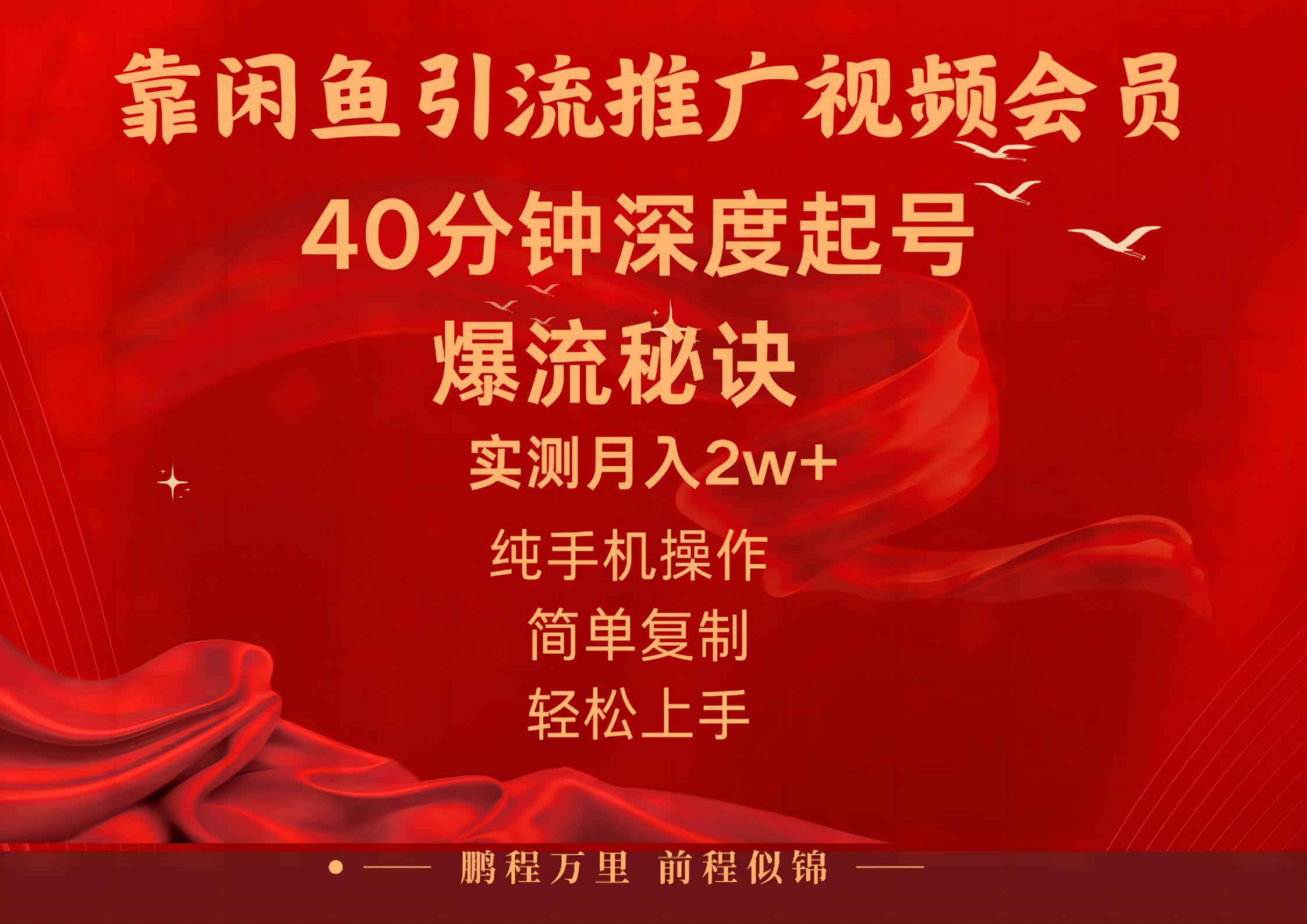 闲鱼暴力引流推广视频会员，能做到日入2W+，操作简单云创资源网-云创-资源网云创资源