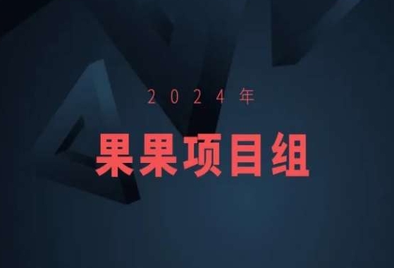 2024年果果项目组项目合集-果果最新项目云创资源网-云创-资源网云创资源
