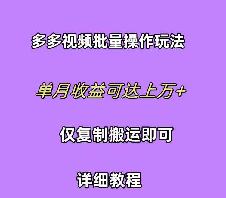 （10029期）拼多多视频带货快速过爆款选品教程 每天轻轻松松赚取三位数佣金 小白必…云创资源网-云创-资源网云创资源