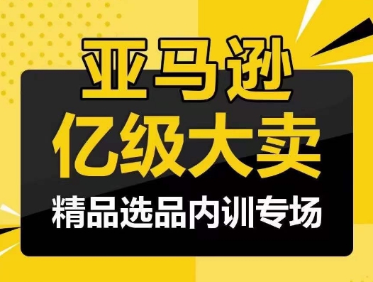 亚马逊亿级大卖-精品选品内训专场，亿级卖家分享选品成功之道云创资源网-云创-资源网云创资源