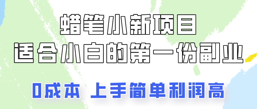 蜡笔小新项目拆解，0投入，0成本，小白一个月也能多赚3000+云创资源网-云创-资源网云创资源